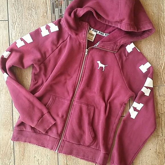 PINK Victoria's Secret Tops - VS "PINK" FULL ZIP HOODIE